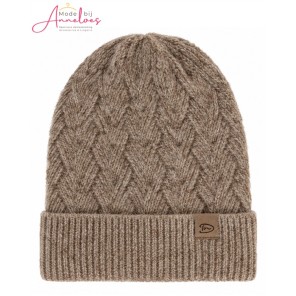 Muts gebreid - Taupe Muts gebreid - Taupe